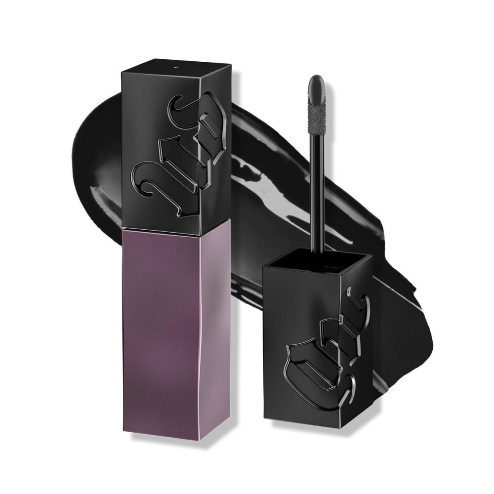 Urban Decay Vice Lip Bond Glossy Longwear Liquid Lipstick (Indie Sleaze - Pure Black), Transfer-proof, Smudge-proof, Up to 16HR Wear, Vegan, Cruelty-free - 0.14 fl oz