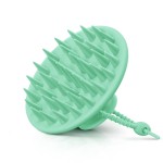 HEETA Scalp Massager Shampoo Brush with Silicone Bristles for Dandruff Removal Scalp Care & Hair Growth, Scalp Scrubber for All Hair Types, Head Massager Stress Relax, Upgraded Large Design,Green