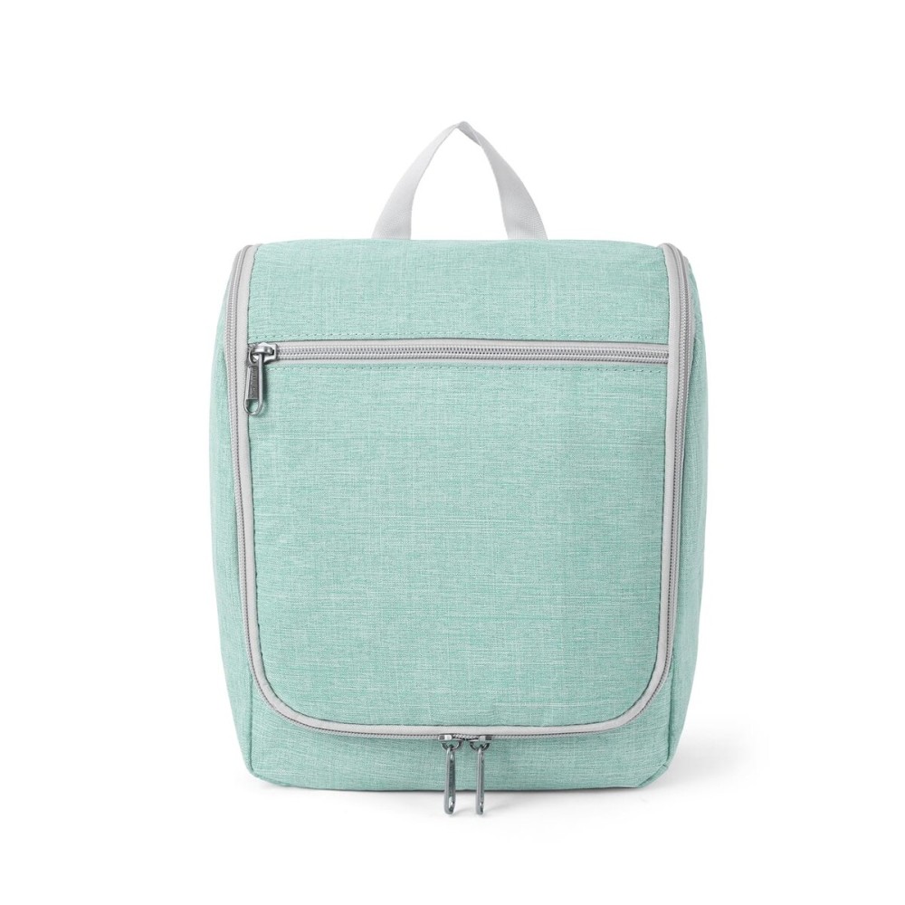 Della Gao Hanging Toiletry Bag for Men and Women, Portable Travel Makeup Bag Cosmetic Bag Toiletries Organizer, Bathroom Bag, Water Resistant Nylon - Green