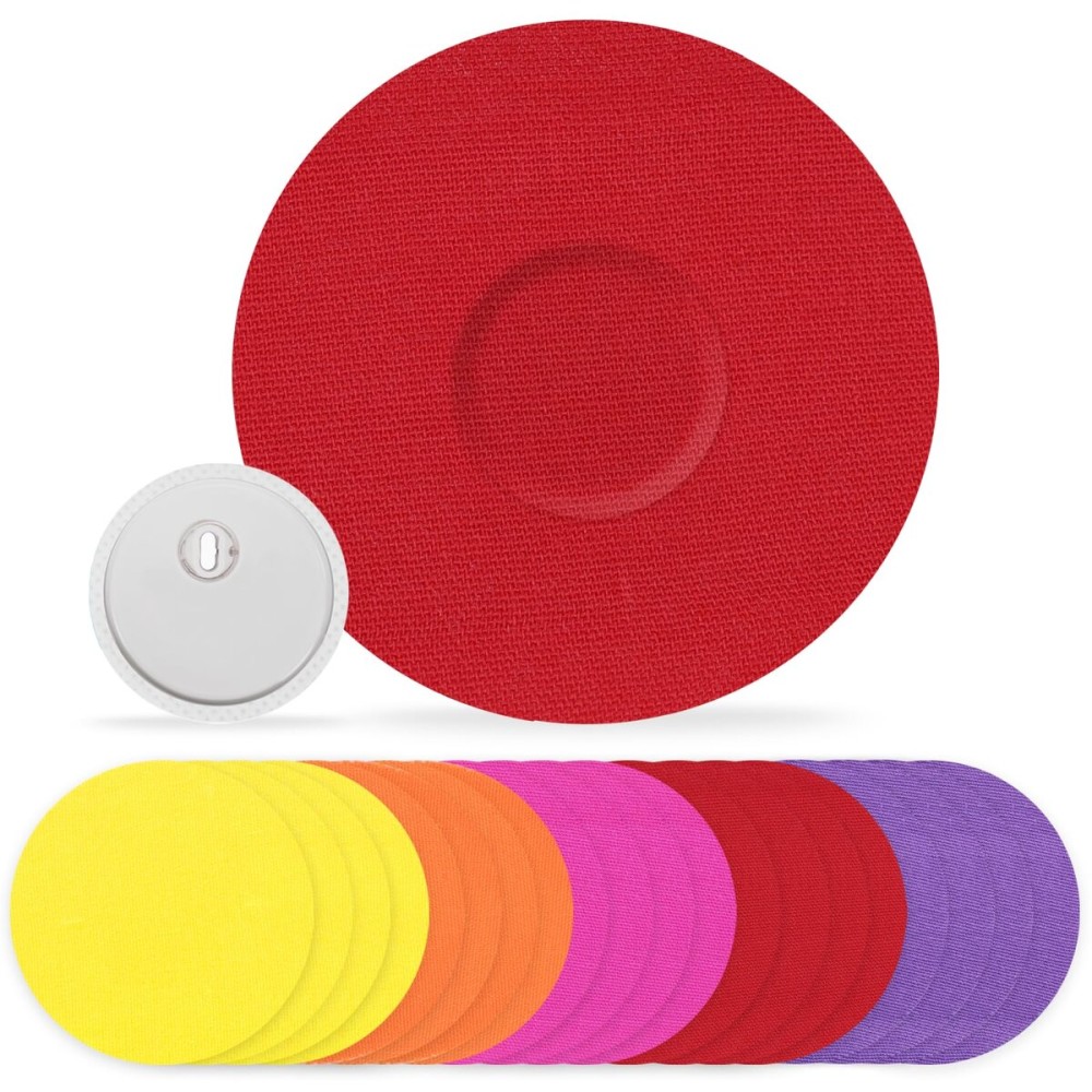 funpatch Adhesive Patches for Libre 3, 20Pack Waterproof Libre 3 Sensor Covers Flexbile CGM Tape Non-Glue Central Full Cover Hypoallergenic & Latex-Free 14 Days Long Stay, Sunset