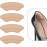 Heel Grips Liner Cushions Inserts for Loose Shoes, Heel Pads Snugs for Shoe Too Big Men Women, Filler Improved Shoe Fit and Comfort, Stop Heel Slip and Blister (4 Pairs) (H Pale Apricot)