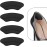 Heel Grips Liner Cushions Inserts for Loose Shoes, Heel Pads Snugs for Shoe Too Big Men Women, Filler Improved Shoe Fit and Comfort, Stop Heel Slip and Blister (4 Pairs) (H Black)