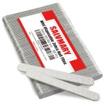 Professional Disposable Zebra Nail Files 100/180 Grit 5 Double Sided Emery Board Manicure Pedicure Tools 100Pcs