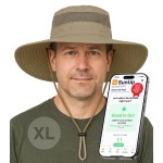 GearTOP Wide Brim Sun Hat for Womens and Mens Sun Hats - UV Protection Fishing Hat Safari Hat for Hiking Gardening & Beach Large Khaki