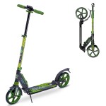 Skidee Kick Scooter for Kids Ages 6-12 - Large Sturdy Wheels, Anti-Shock Suspension with Adjustable Handlebar Up to 41 High - Foldable, Lighweight Scooters for Kids, Teens & Adult, Max Load 220 Lbs