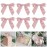 AIMUDI Twist Tie Bows for Treat Bags 3.5 Rose Pink Satin Ribbon Bows for Crafts Premade Bows with Twist Ties for Christmas Cake Pop Candy Apple Small Bows for Gift Wrapping Wedding Decor, 50 PCs