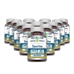 Amazing Formulas Taurine 1000mg Capsules Amino Acid Supplement | Non-GMO | Gluten Free | Made in USA (100 Count | 12 Pack)
