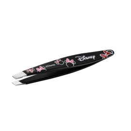Tweezerman Disney\'s Minnie Mouse Ear-esistible Mini Slant Tweezer - Tweezers for Eyebrows, Travel Tweezers for Eyebrows, Facial Hair