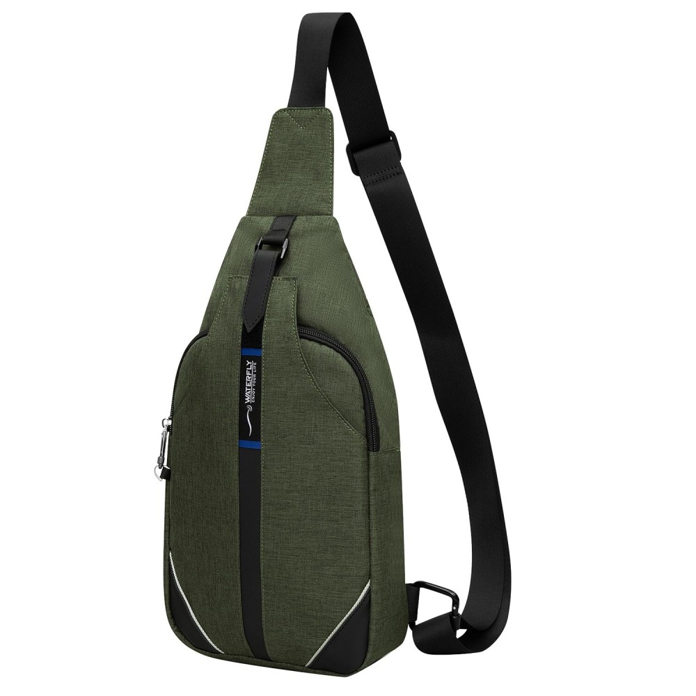 WATERFLY Medium Crossbody Sling Backpack Anti Theft Backpack for Traveling Chest Shoulder Bag