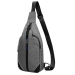 WATERFLY Medium Crossbody Sling Backpack Anti Theft Backpack for Traveling Chest Shoulder Bag