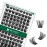 Lash Clusters 96pcs Individual Lashes Y01 C Curl 14mm Eyelash Clusters KEYYOU Volume Wispy Lash Extension Soft&Comfortable Easy DIY at Home(Y01,C-14mm)