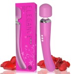 Metooka Therapeutic Cordless Massager - Powerful Massage Tool Handheld 8 Speeds 20 Patterns - Rechargeable Hand Massagers for Sore Muscles - Hand Held Massage Tool for Neck & Back