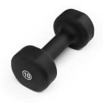 Marcy Neoprene Dumbbell, Single Piece, 10-lb, Midnight Black