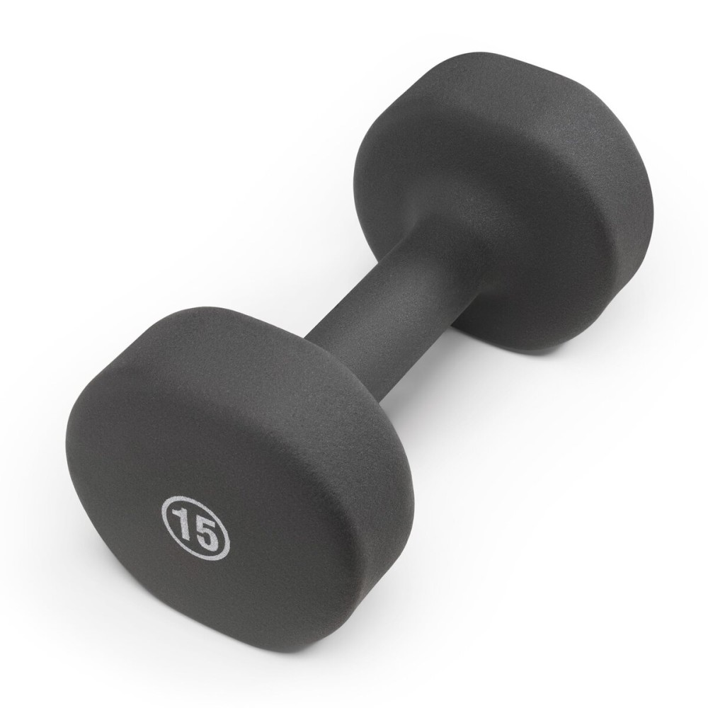 Marcy Neoprene Dumbbell, Single Piece, 15-lb, Steel Grey