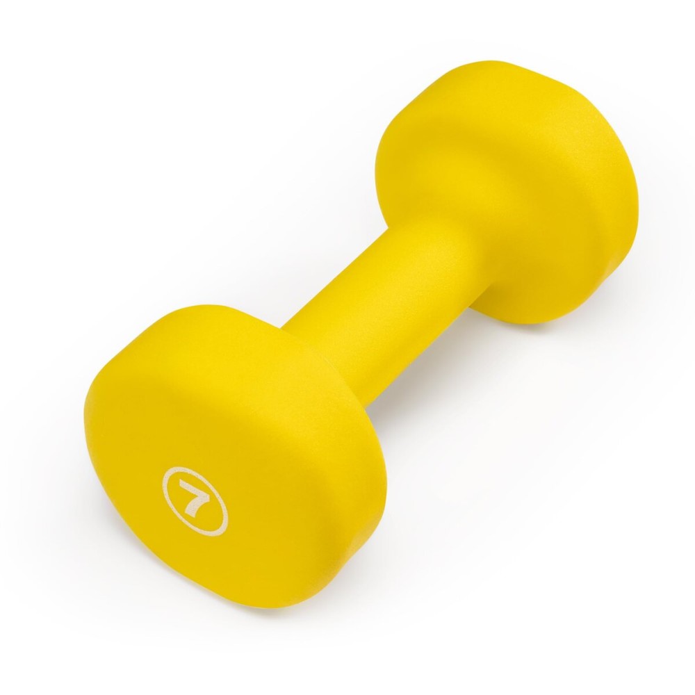 Marcy Neoprene Dumbbell, Single Piece, 7-lb, Canary Yellow
