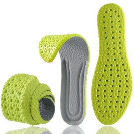Shoe Insoles for Men Women, Memory Foam Insoles, Best Replacement Shoe Inserts, Providing Great Shock Absorption and Cushioning for Feet Relief, Prevent Foot Odor (Men 10-10.5 / Women 11-11.5)
