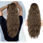 Drawstring Ponytail for Women, 26 inch Long Ponytail Extension, Synthetic Pony Tails Hair Extensions, Hair Extensions Ponytail for Daily Use (Color: Medium Brown)