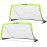RUNBOW 6x4 ft Portable Kids Soccer Goal for Backyard Practice Soccer Net with Carry Bag (6x4 FT, 2 Pack, Light Yellow)