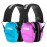 PROHEAR 016 Shooting Ear Protection Earmuffs 2 Pack, NRR 26dB for Gun Range, Hunting -Blue+Pink