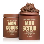 Body Prescriptions Mens Exfoliating Body Scrub - Ultimate Skin Cleansing Wash in Jar with Twist-Top Lid, For All Skin Types, 21 Ounce (Pack of 2), Coffee
