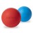 Massage Lacrosse Balls for Myofascial Release,Yoga Deep Tissue Massage,Trigger Point Therapy and Foot Plantar Fasciitis,Muscle Soreness Massager Ball (2Pack, Blue and Red)