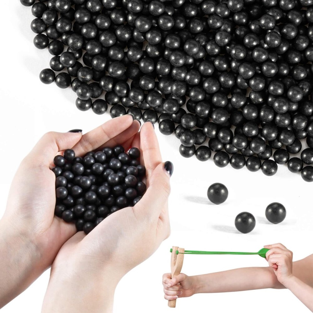 Sukh Clay Slingshot Ammo Sling Shot Ammo Balls Biodegradable Professional Balls for Shooting and Hunting Target Practice (3/8 inch)
