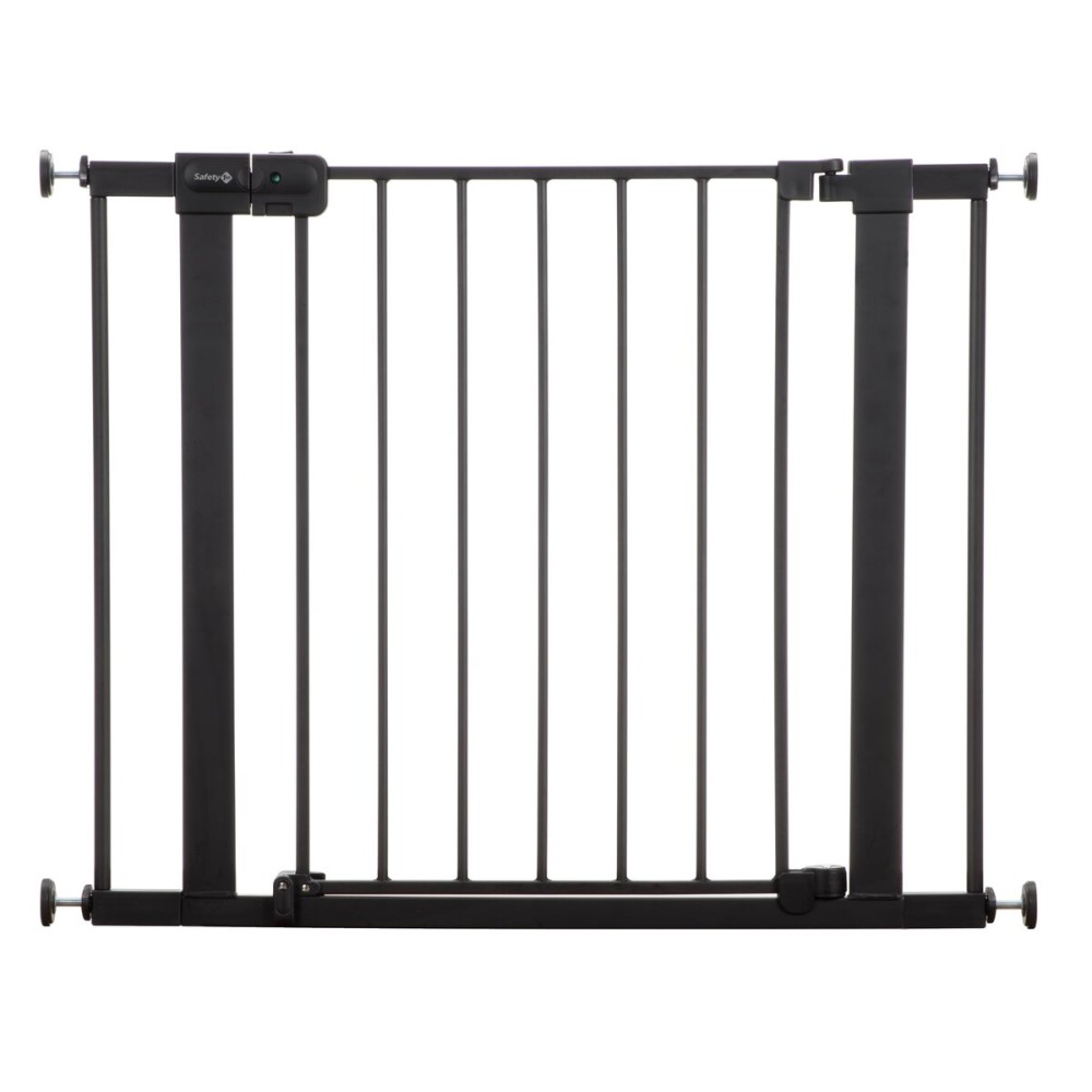 Safety 1st Easy Install Baby Gate for Doorways, Auto-Close Pressure-Mounted Magnetic Latch, Indoor Dog Gates, No Drilling, Fits 29-38, Black