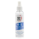 Adam & Eve Sex Toy Cleaner, 4 In 1 Pure And Clean Misting Spray, Fast Acting Misting Spray For Adult Toys, Vibrators, Dildos, Fresh Scent, Water Based Formula Perfect for Gifting, No Residue, 4 oz
