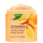 Brooklyn Botany Vitamin C Honey Sugar Scrub for Body 10 oz - Deeply Hydrating and Gently Exfoliating Body Scrub for Women and Men - Moisturizing and Nourishing the Skin