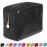 Embla Clear Cosmetic Bag Makeup Case, Clear Zipper Make Up Pouch and Toiletry Travel Tote, Cute Skincare Pouches for Women Girls, Preppy Purse Cosmetic Organizer, Large Makeup Bags, Black