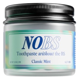 NOBS (No Bad Stuff) Toothpaste Tablets - Nano Hydroxyapatite, Fluoride & Plastic Free, Eco & Travel Friendly - Remineralize with NHA (1 Month)