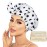 Luvruitaky Shower Cap Luxury Shower Caps for Women Reusable Waterproof Large Hair Cap for Shower Non-slip with Adjustable Bowknot Quick-dry Hair Bath Cap for men