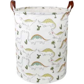 NTAOHAMPER Dinosaur Laundry Hamper, laundry Basket, Waterproof Storage Bin for Bedroom, Clothes Organizer Basket, Room Decor(Light Dinosaur)