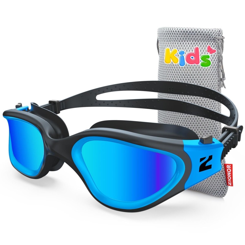 ZIONOR Kids Swim Goggles, G1MINI SE Anti-Fog Swimming Goggles for Kid Child 6-14