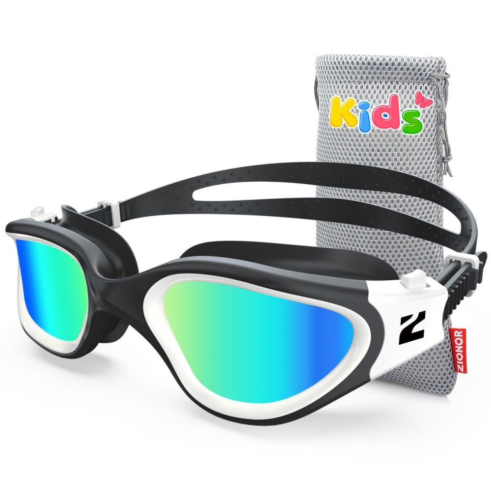 ZIONOR Kids Swim Goggles, G1MINI SE Anti-Fog Swimming Goggles for Kid Child 6-14