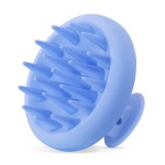HEETA Scalp Massager Hair Growth, Scalp Scrubber with Soft Bristles, Integrated Silicone Design, Scalp Exfoliator for Dandruff Removal & Relax Scalp, Shampoo Brush Fit Wet Dry Hair Use, Blue