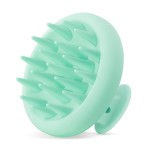 HEETA Scalp Massager Hair Growth, Scalp Scrubber with Soft Bristles, Integrated Silicone Design, Scalp Exfoliator for Dandruff Removal & Relax Scalp, Shampoo Brush Fit Wet Dry Hair Use, Light Green
