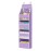 Univivi 5-Shelf Fabric Door Storage Over Door Hanging Organizer with 4 Large Pockets and 3 Small PVC Pockets Nursery Closet Cabinet Wall Mount Hanging Storage Organizers for Baby Nursery (Purple)