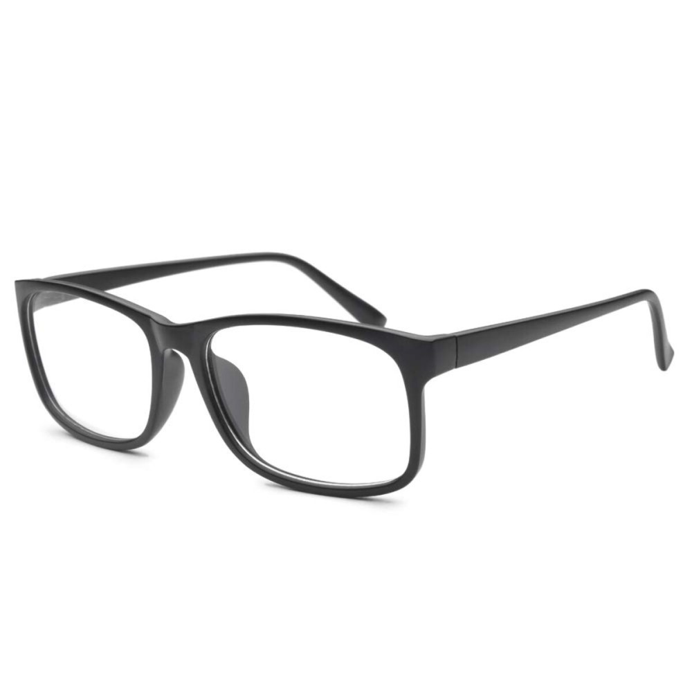 HUIHUIKK Nearsighted Oversize Myopia Glasses Everyday Use Mens Womens -6.00 Black Distance Glasses (NOT READING GLASSES)