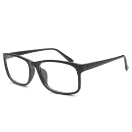 HUIHUIKK Nearsighted Oversize Myopia Glasses Everyday Use Mens Womens -6.00 Black Distance Glasses (NOT READING GLASSES)