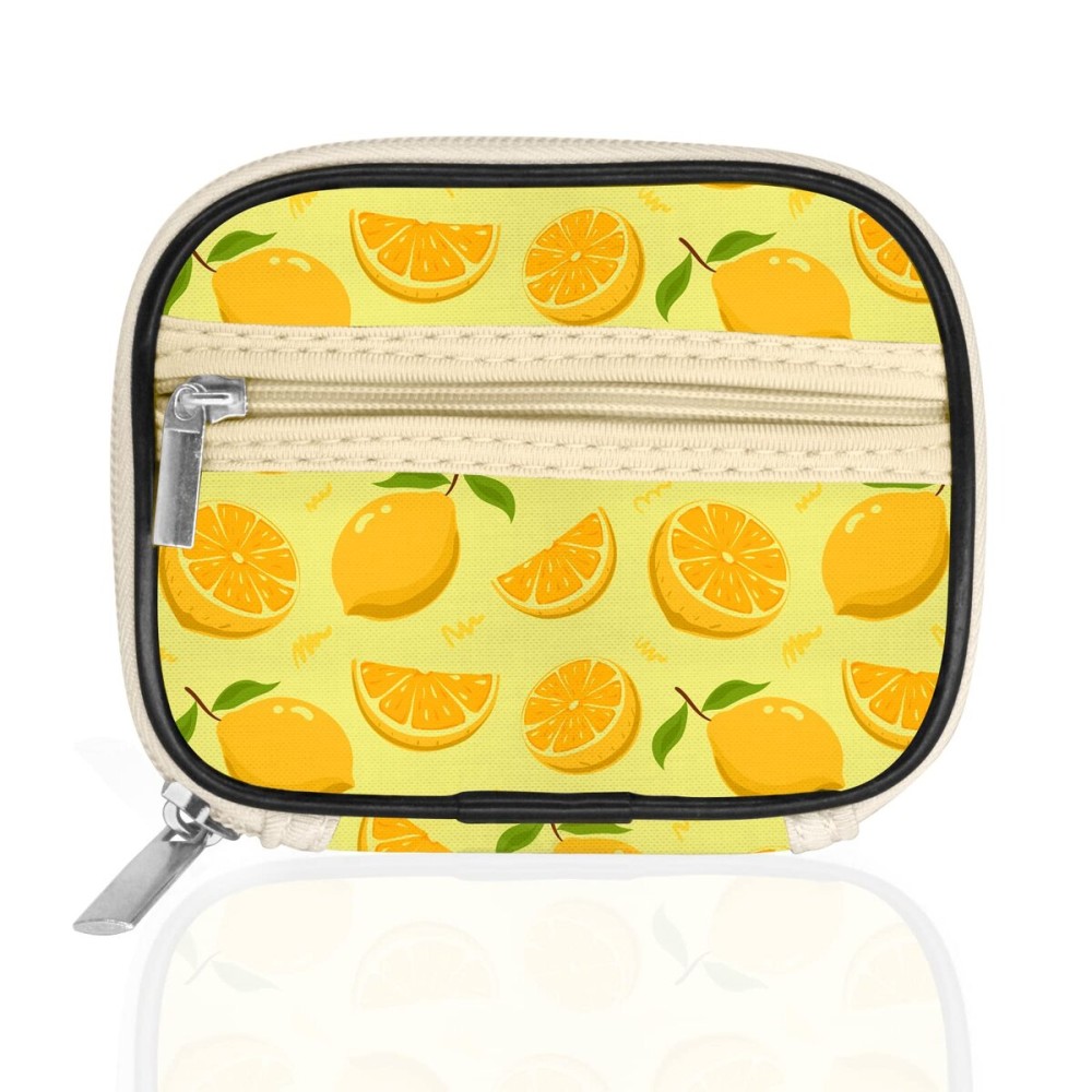 Serfeymi Weekly Travel Pill Organizer Pill Case for Purse with Removable 7 Day Pill Box, Fashionable Travel Medicine Organizer Pill Container for Medicine, Vitamin, Supplement - Yellow 01