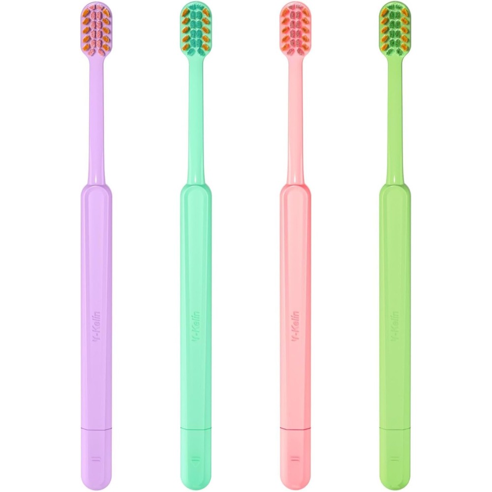Y-Kelin 2IN1 Orthodontic Braces Toothbrush with interdental Brush