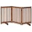 LZRS Freestanding Dog Gate 30 inch Tall - 3 Panels Solid Wooden Pet Gate for Doorways, Stairs & Hallways, Expandable & Foldable with Support FeetIndoor Use,Oak