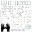 A-minusone 98PCS Piercing Kit for All Body Piercings Stainless Steel Piercing Jewelry with 12G 14G 16G 20G Piercing Needles for Nose Cartilage Tragus Septum Lip Belly Button Eyebrow
