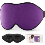 LitBear Sleep Mask for Side Sleeper Women Men, Eye Mask for Sleeping Light Blocking, 3D Contoured Cup Sleeping Mask, Soft Breathable Sleep Eye Mask with Adjustable Elastic Strap for Flight Nap