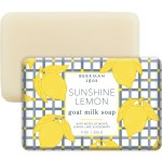 Beekman 1802 Goat Milk Body Soap Bar, Sunshine Lemon - Scented - 9 oz - Nourishes, Moisturizes & Hydrates - 100% Vegetable Soap with Lactic Acid - Good for Sensitive Skin - Cruelty Free