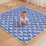 Premium Baby Play Mat 36 X 36, Thicken Foam One-Piece Crawling Mat, Non-Slip Cushioned Baby Playmats for Infants, Babies, Toddlers, Foldable and Machine Washable