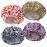 4 PCS Shower Caps for Women, Elastic and Reusable Bath Caps, Double Waterproof Layers Shower Cap, Bathing Shower Caps, Environmental Protection Hair Bath Hat - Printed Color