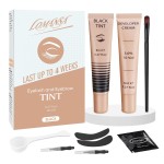 Lomansa Lash Tint Kit Instant Black Eyelash Dye and Brow Tint 8ml Easy to Use with Natural Results for Beginner Salon Beauty