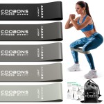 Resistance Bands for Working Out, Exercise Bands Resistance Bands Set with 5 Resistance Levels, Latex Loop Bands for Women Men, Workout Bands for Legs, Glutes, Strength Training, Yoga, Home Gym